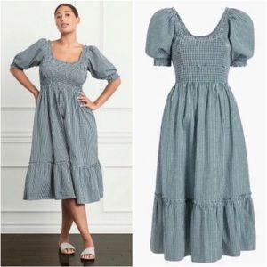 NWT Hill House Home Louisa Emerald Gingham Nap Dress Small